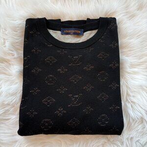 Louis Vuitton Men's Rainbow Monogram Black Sweater Size XL